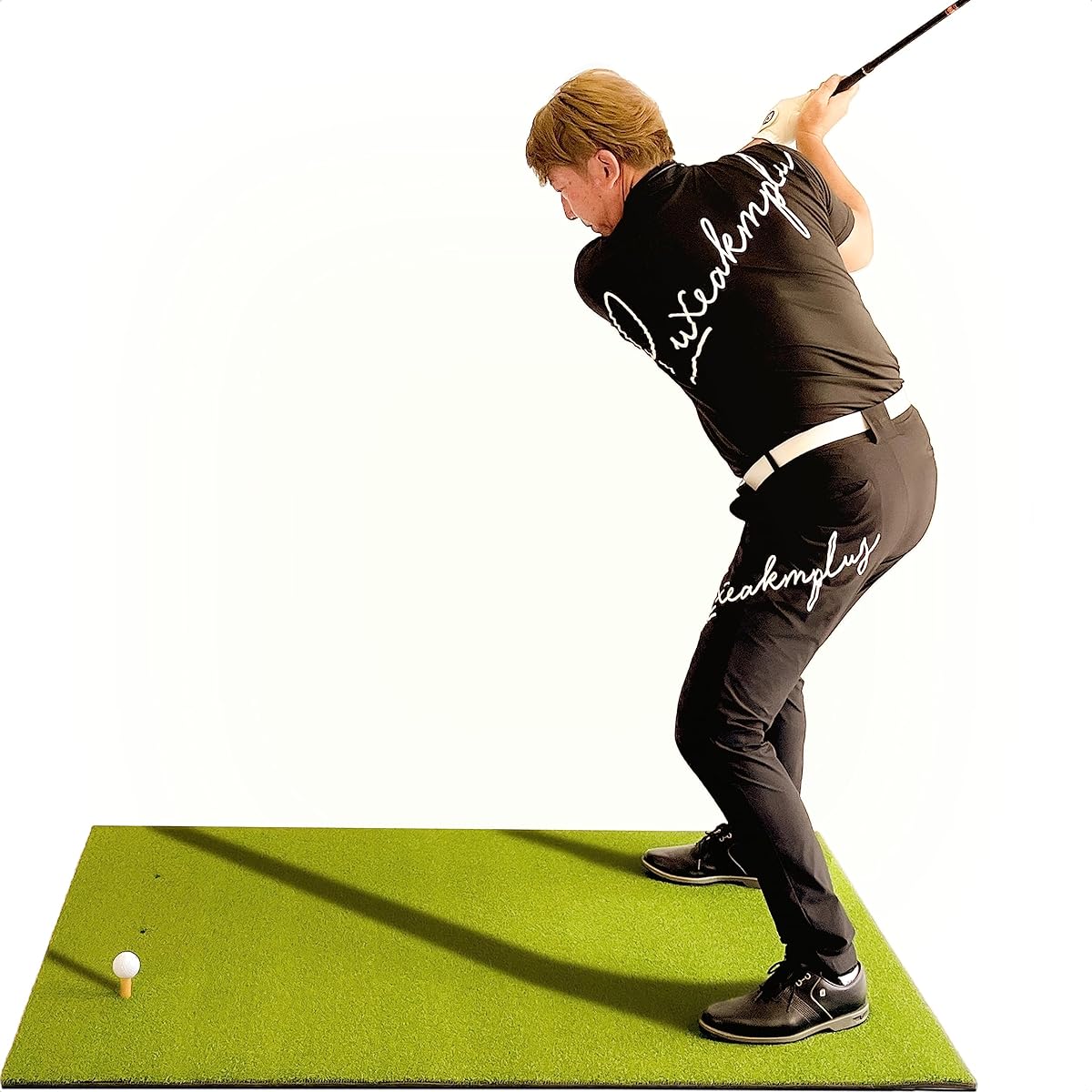 GolfStyle Golf Mat, Large 100 x 150cm, Model Supervised by PGA Professionals, Golf Practice Mat, For Swinging, Practice Indoors, Outdoors, Artificial Grass, PVC