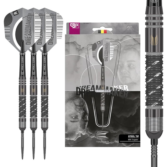 DIMITRI VAN DEN BERGH 90% x ECHO SP STEEL TIP DARTS (24g)