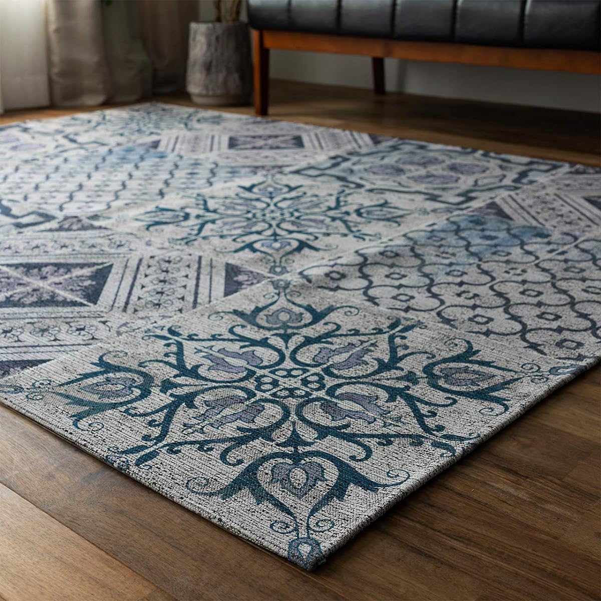 Sayan Sayan Moroccan Tile Rug Gobelin P001 150x200 1.5 Tatami Blue