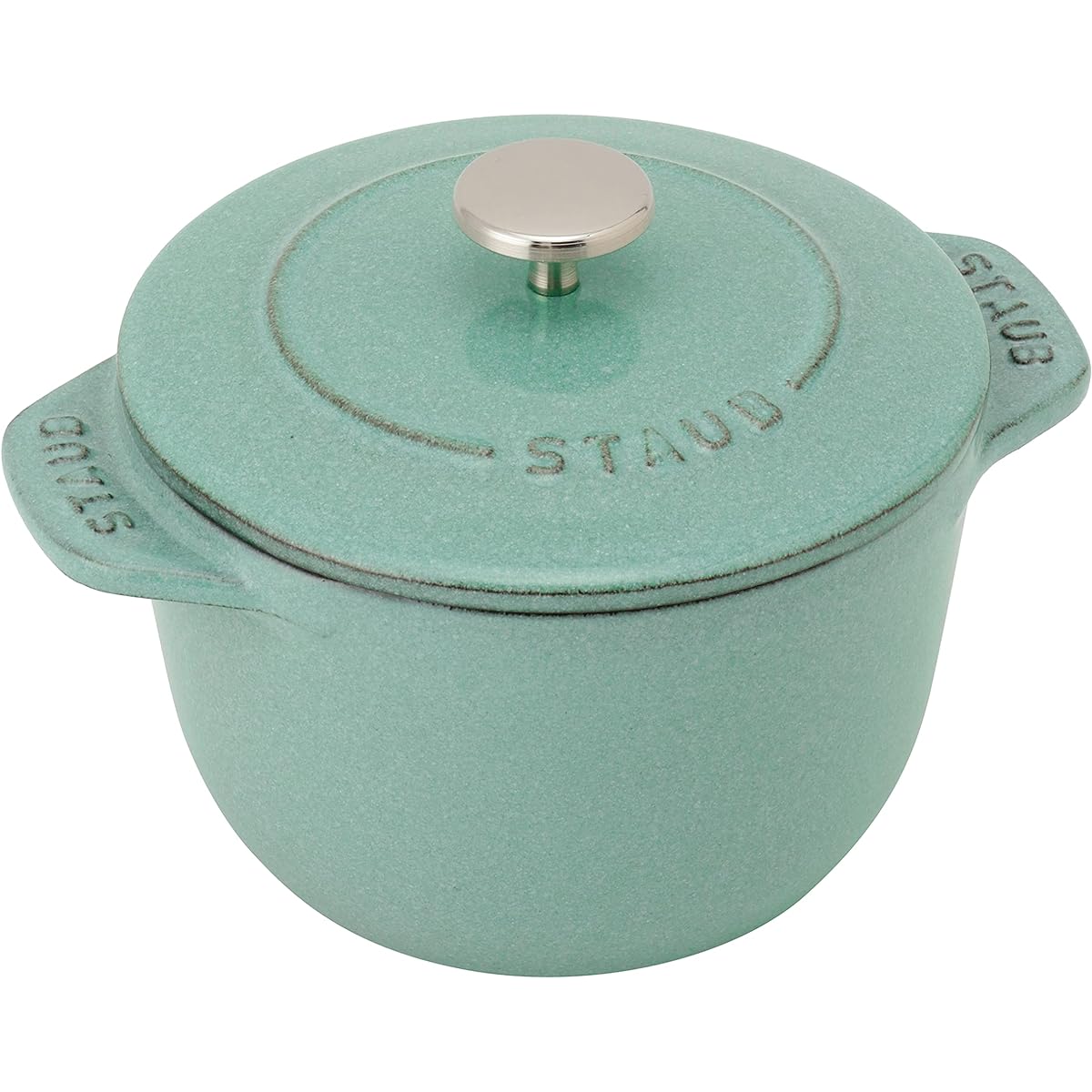 staub Staub "La Cocotte de GOHAN Sage Green S 12cm" Rice Pot 1 Cup Cast Enamel Pot Rice Cooker [Authorized Japanese Product with Serial Number] La Cocotte de GOHAN 40508-417
