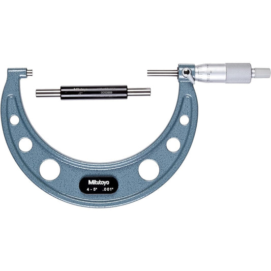 Mitutoyo 103-181 Series-103 External micrometer ratchet stop range 4 inch-5 inch scale 0.02 inch