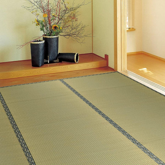 Hagihara Igusa Overlay Carpet Green Edoma 8 tatami Hikimeori Water Repellent Finished "Hakuba" 142732480