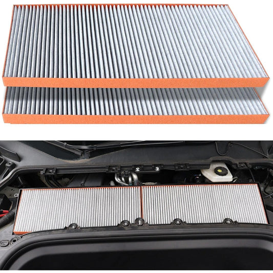 Farmogo Hepa Cabin Air Filter Tesla Model Y for biochemical defense mode Compatible only (2 packs)