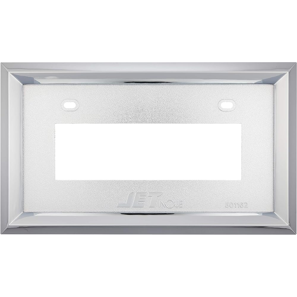 JET INOUE License Plate Frame 20mm Square Resin Plated License Plate Frame for Trucks and Medium-sized Vehicles 501162