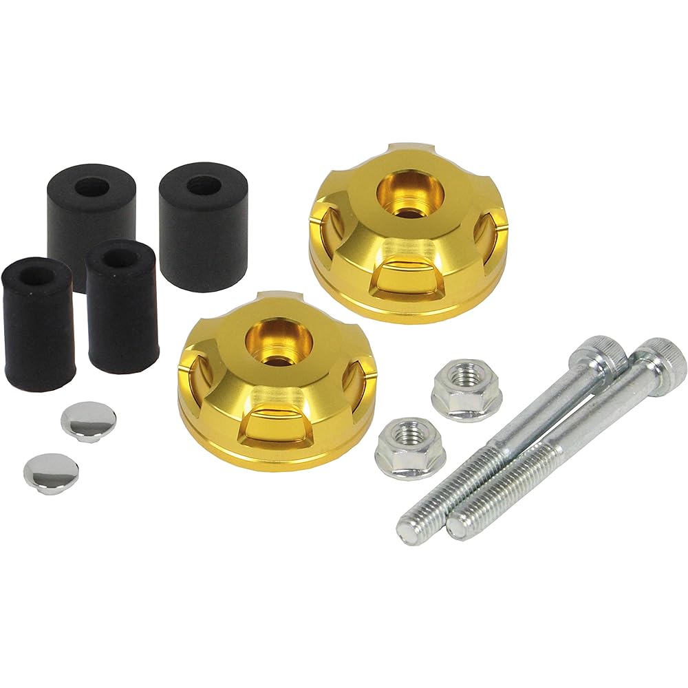 Special Parts Takegawa 2 Piece Handlebar End General Purpose Gold/Gold 06-01-0385