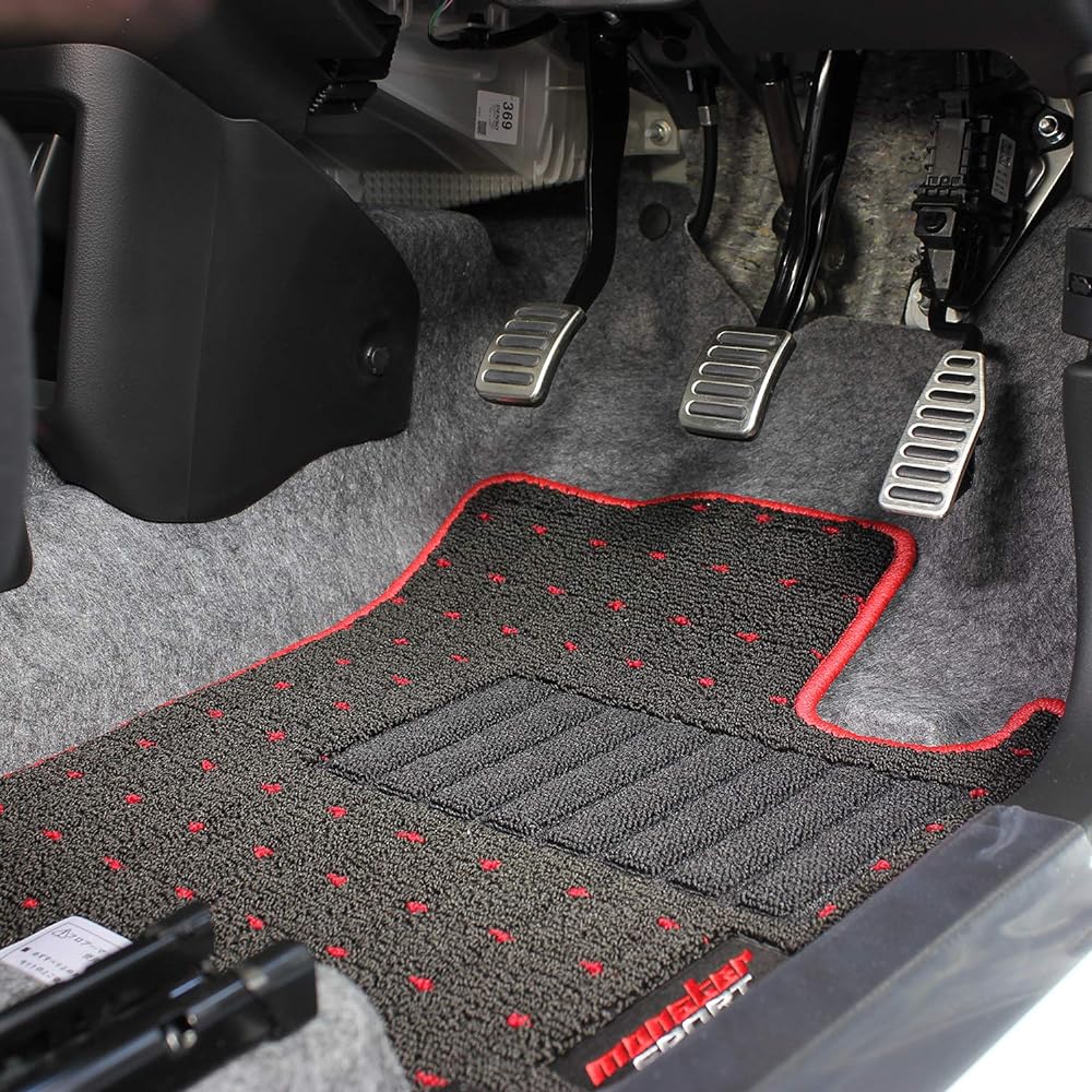 MONSTER SPORT Floor Mat Alto Works/Alto [HA36S] For 5MT Cars Black x Red 894500-7300M