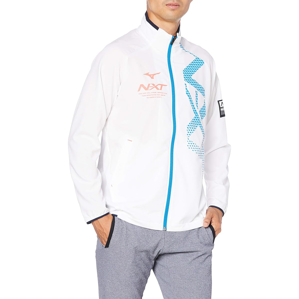 [Mizuno] Training Wear N-XT Move Cross Jacket, Long Sleeve, Slim, Sweat Absorbent, Quick Drying, Stretch 32JC0220