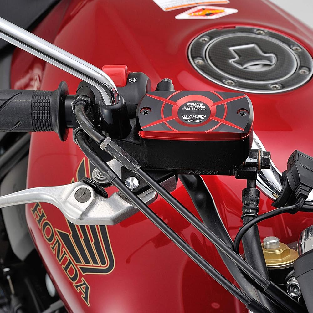 Daytona PREMIUM ZONE Master Cylinder Cap Set Red 99517 for CB400SF/SB(99-19)