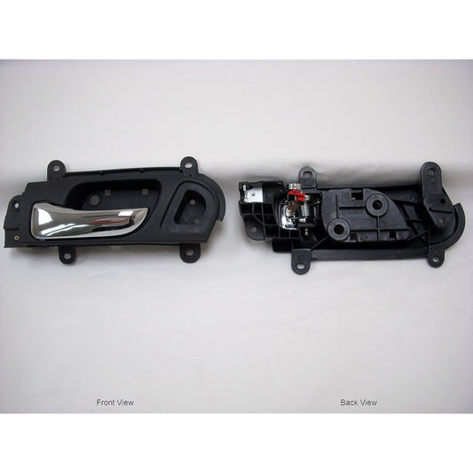 Pt Auto Warehouse HO -2239MA -FL -Inner internal door handle, black housing with chrome lever -2 door coupe, driver's seat side