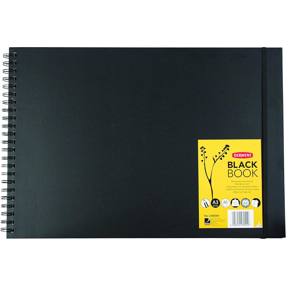 Derwent Black Book Sketchbook A3 2300381