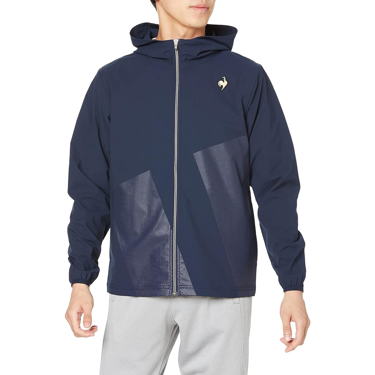 [Le Coq Sportif] Cross Fine Brush Stretch Cross Jacket QMMSJF21