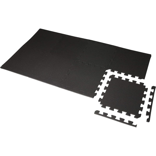 ALINCO Joint Mat 30 x 30cm (Set of 8) 1cm Thickness Floor Protection Shock Absorption Anti-Slip Exercise Floor Mat Yoga Mat