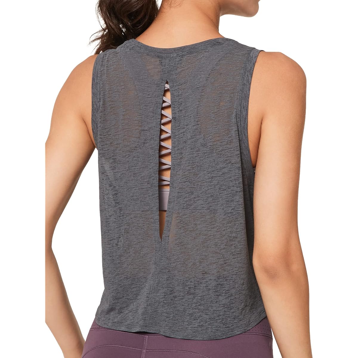 [Yvette] Yvette Tank Top Women's Hot Yoga Sleeveless Stylish Quick Dry Lightweight Stretch Body Covering Large Size Yoga Fitness Sports Inner Tops