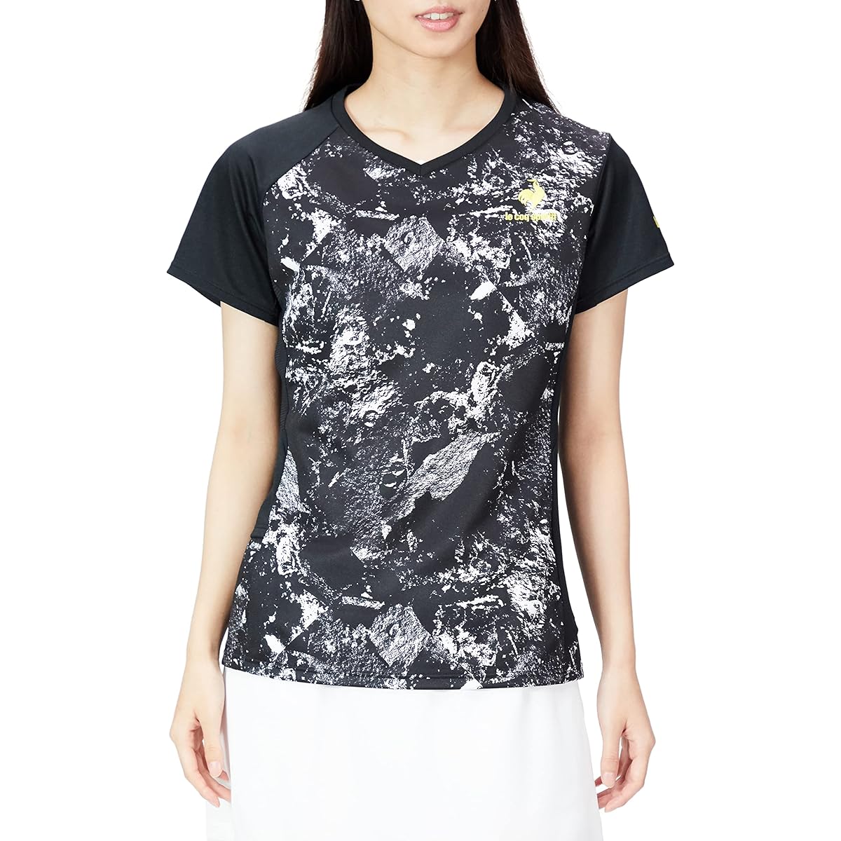 [Le Coq Sportif] Women's Short Sleeve Shirt Tennis UPF30