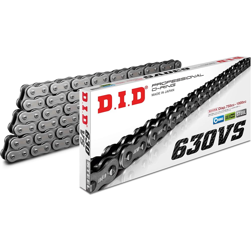 D.I.D Motorcycle Chain Caulk Joint Included 630VS-100XB STEEL O-Ring for Two Wheels Motorcycle