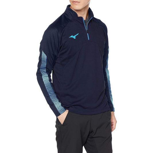 [Mizuno] Soccer Wear Soft Knit Jacket (Half Zip) Slim P2MC0040