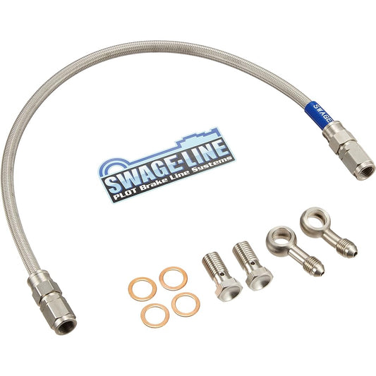 SWAGE LINE Rear Brake Hose KIT Stainless Steel Clear Hose ZEPHYR χ (96-08) ZEPHYR400 (93-95) STR660