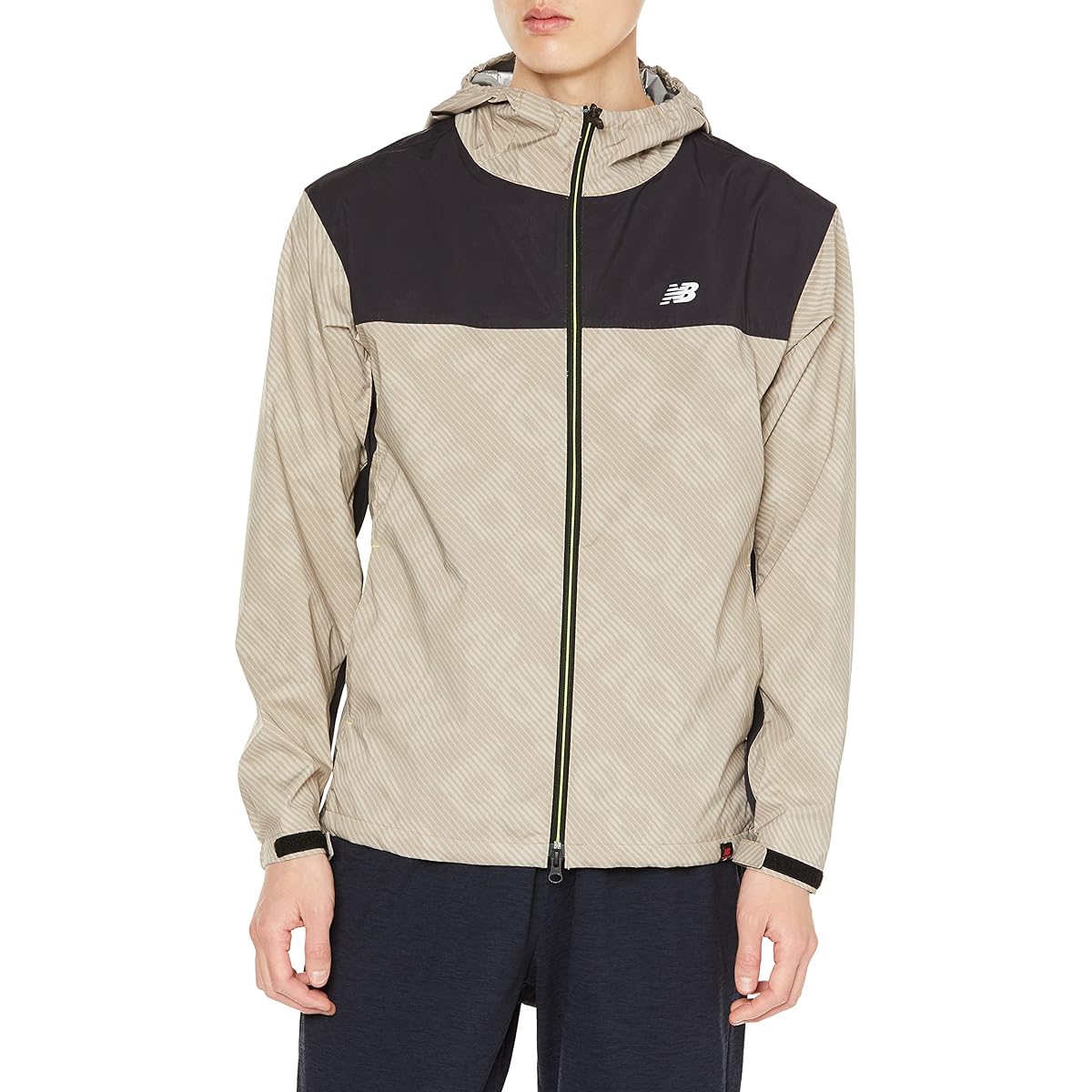 [New Balance] Golf Water Repellent Full Zip Parka (Bias Striped Pattern/4WAY Stretch/FLEX-IELD: Windproof) / Men's / 012-2220003