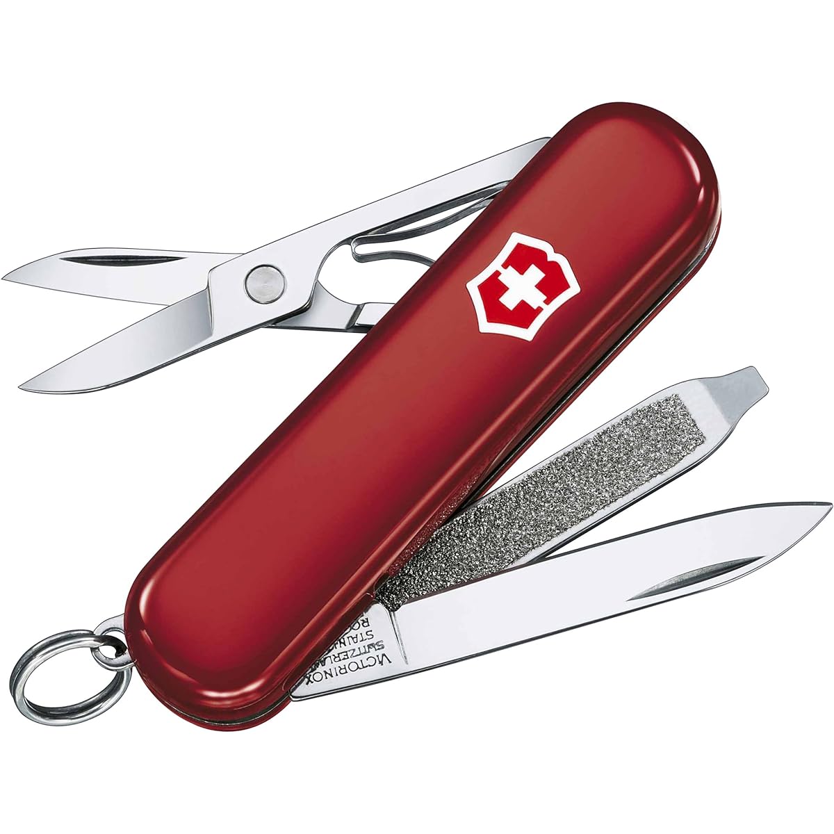 VICTORINOX Swiss Light Swiss Army Knife Multifunctional Knife Outdoor Camping Scissors with Flathead Screwdriver Equipped with Nail File Swiss Made Multi Tool with 7 Functions [Domestic Genuine Product]