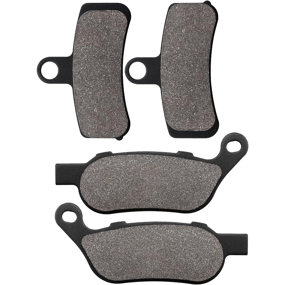 Cyleto Front and Rear Brake Pads Harley-Davidson FLS Softail Slim 2012-2014 / FLSTC Heritage Softail Classic 2008-2014 / FLSTN Softail Deluxe 2008-2014