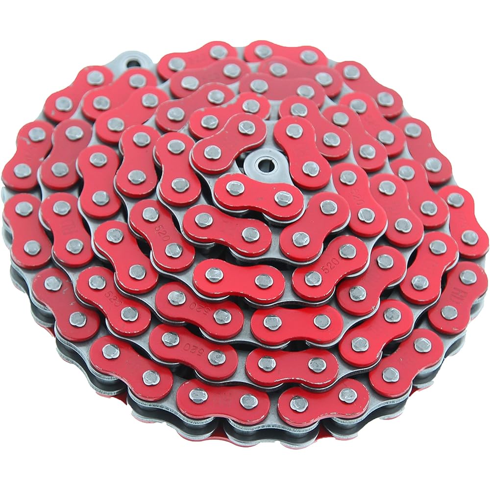 520-92L Red Non-Ring Chain Yamaha YFS200 200 200 Blaster ATV 1988-2006