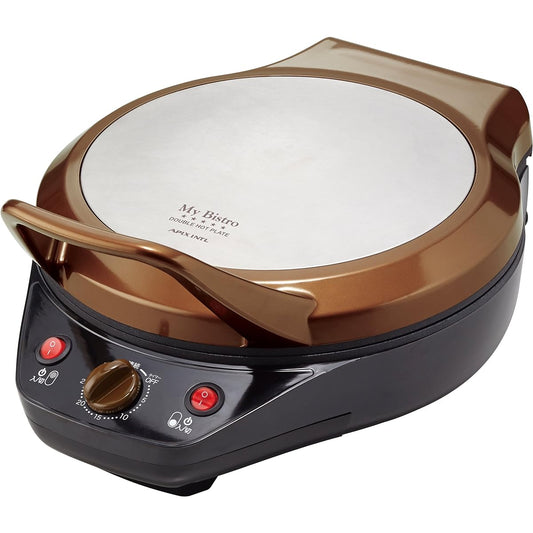 APIX (APIX INTL) APIX "My Bistro" 2Way Double Hot Plate Brown AWP-292-BR
