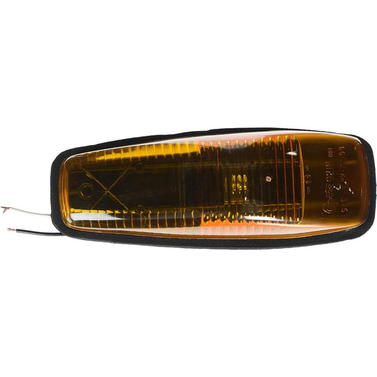 GROTE 46813 Yellow small aerodynamic cab marker light chrome without bezel
