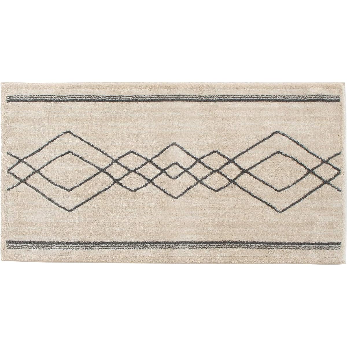 OKA Entrance Mat Beige Approximately 60cm x 110cm Thinka Vacase Anti-Slip