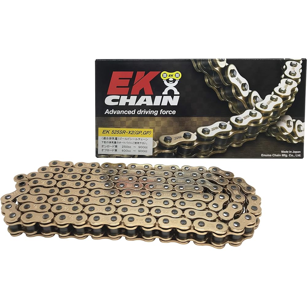 EK (EK) QX Ring Seal Chain 525SR-X2 Gold 112L [Screw Joint]