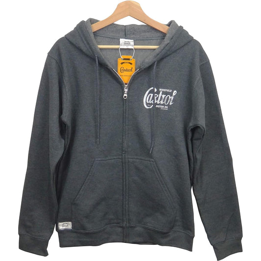 Castrol Official Goods Heritage Logo Hoodie Word Mark/Charcoal Gray/M Size Very warm and simple design with brushed lining Castrol UJP10026