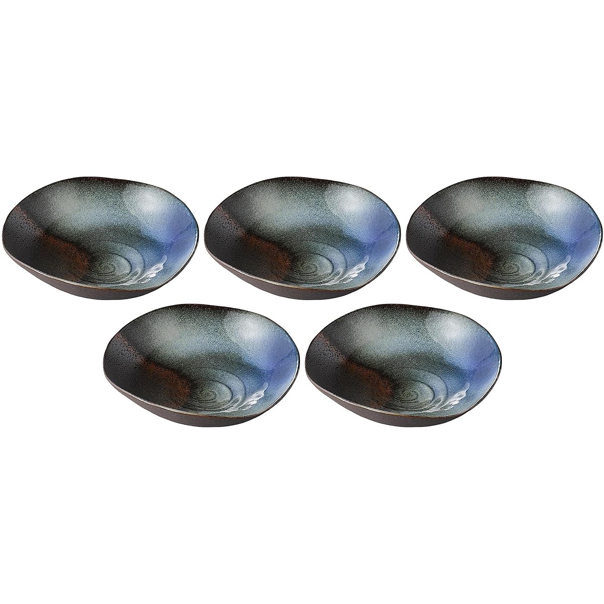 Set of 5 Forest Lake Bowl [18.5 x 5cm] [Mukou]