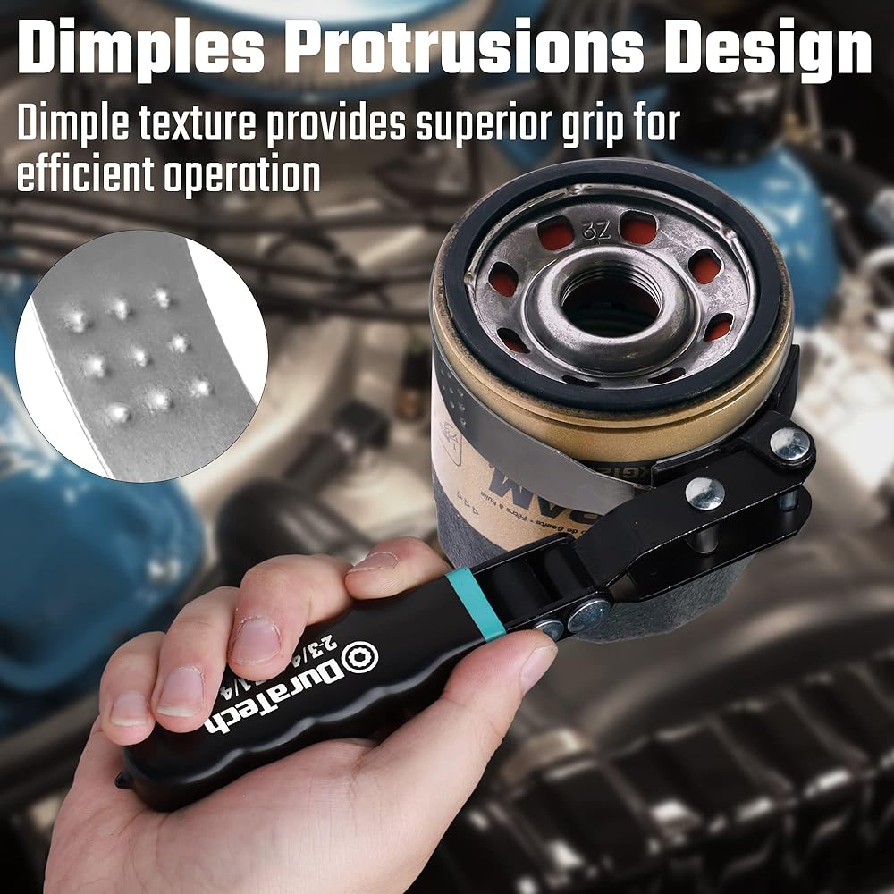 DURATECH Small rotation oil Filter Rench oil Filter removal tool 2-3/4 inch ~ 3-1/4 inch is ideal for fitting car repair tools