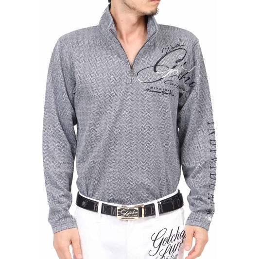 Gotcha Golf DRY Melange JQ Half Zip Long T 233GG1200