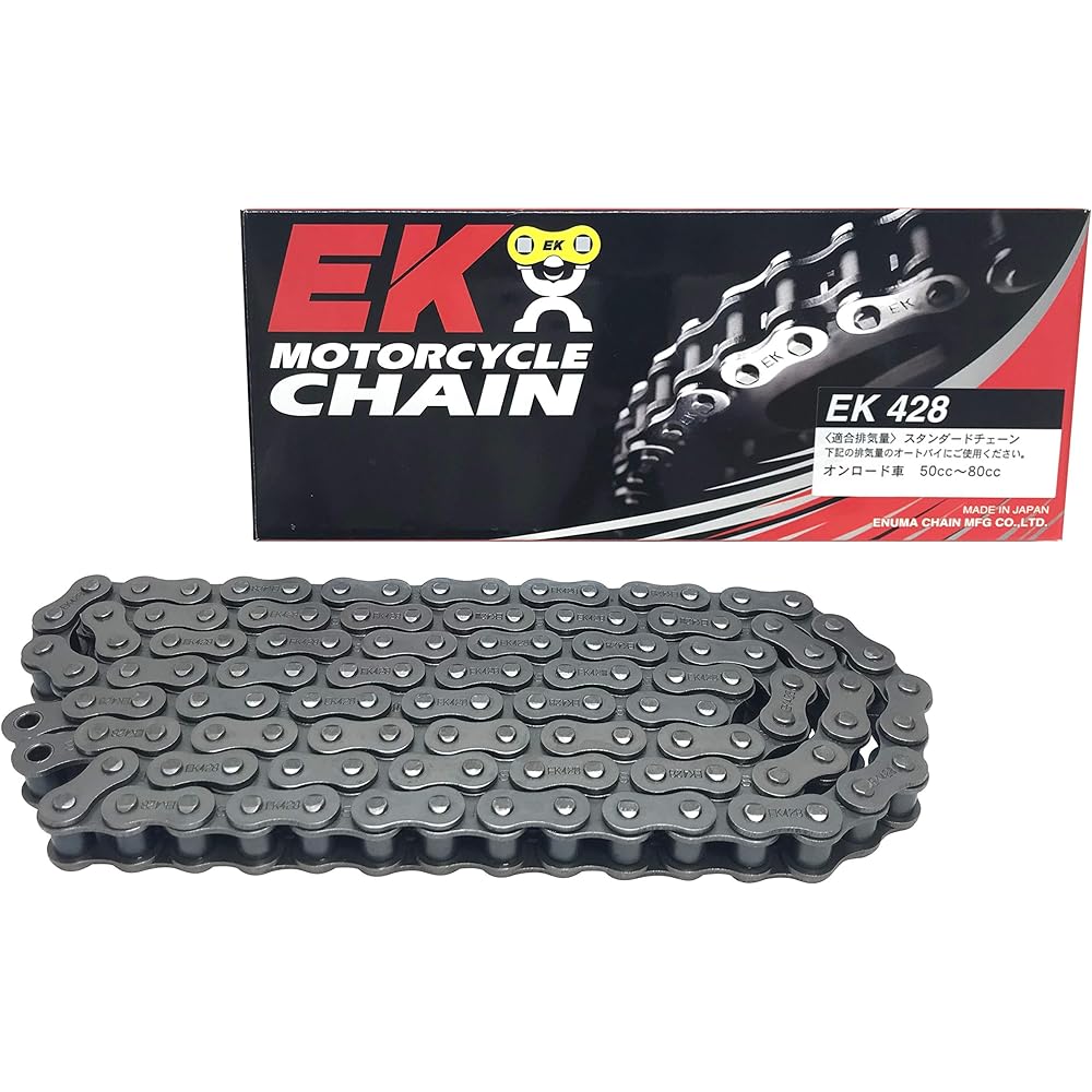EK STD Non-Seal Chain 428 Steel 116L [Clip Joint]