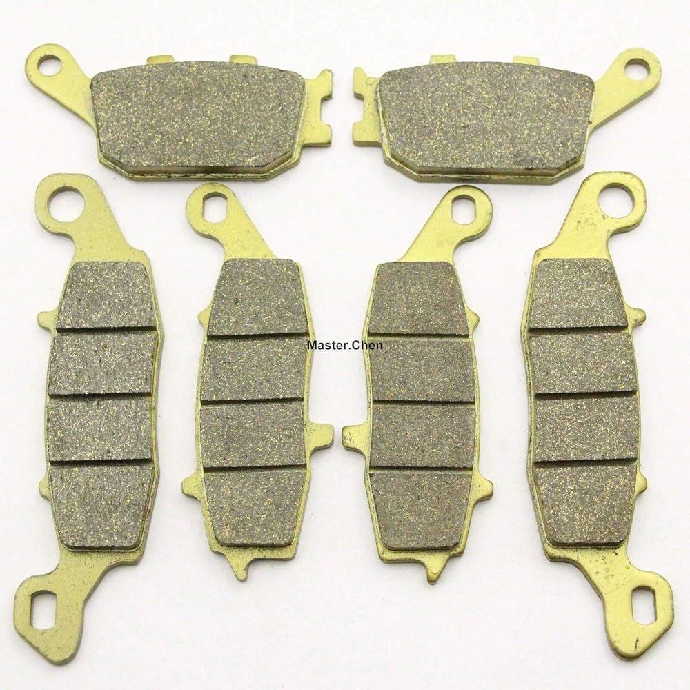 Master Chen Front Rear Brake Pad Brake for Suzuki Vstrom 650 DL650 2004-2011 - DL650 A ABS 2007-2016 - VStrom 1000 DL1000 2002-2010 - GSXS750 2015-2016 FA 231 FAA 229 FA174 MC0144