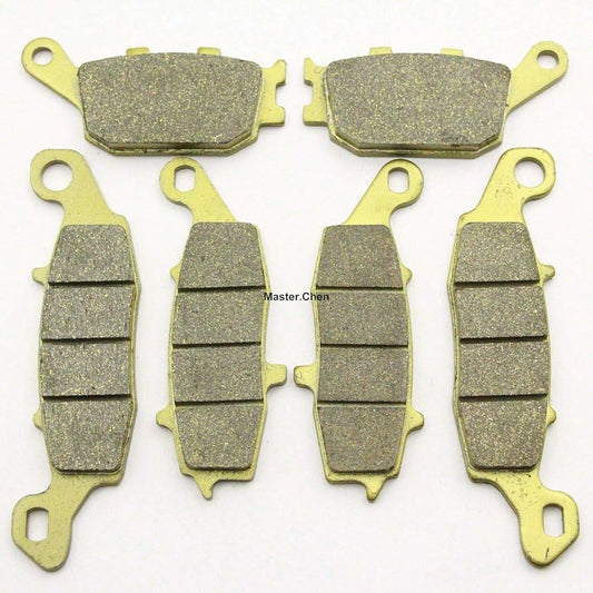 Master Chen Front Rear Brake Pad Brake for Suzuki Vstrom 650 DL650 2004-2011 - DL650 A ABS 2007-2016 - VStrom 1000 DL1000 2002-2010 - GSXS750 2015-2016 FA 231 FAA 229 FA174 MC0144