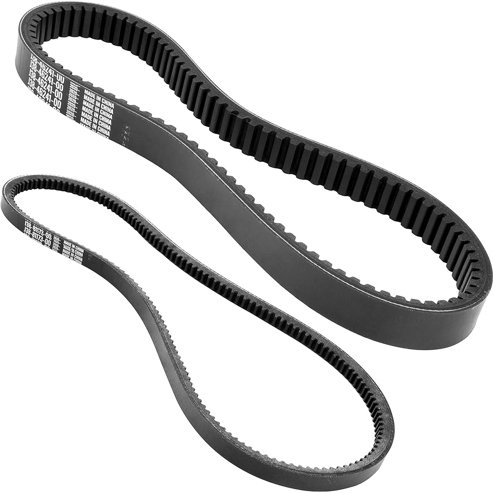 Roykaw Yamaha Clutch Drive Belt & Starter Generator Belt Kit G2 G8 G9 G11 G14 G16 G22 Drive G29-4 Cycle Gas Golf Cart OEM #JN6-H1173-00 J55-G6241-00