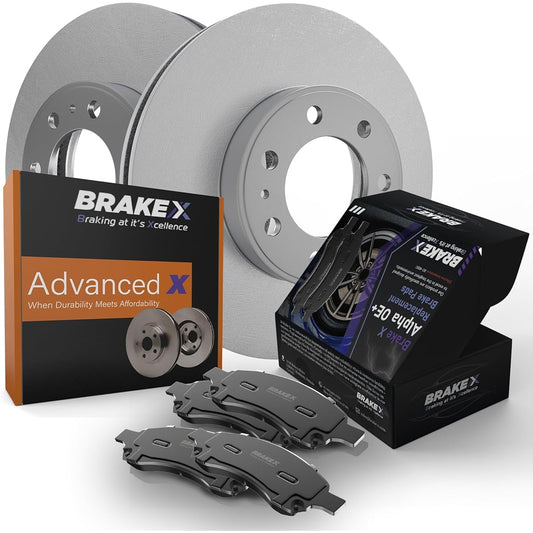 Brake X replacement brake pad and rotor kit 2000-2006 GMC Yukon XL 1500 | ADVANCED X rotor and Alpha Ceramic Brake Pad [Front]