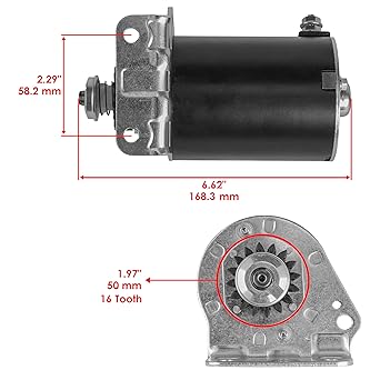 Caltric Starter John Deere 24 24hp LA165 LA-165 Compatible with BRIGGS & STRATTON