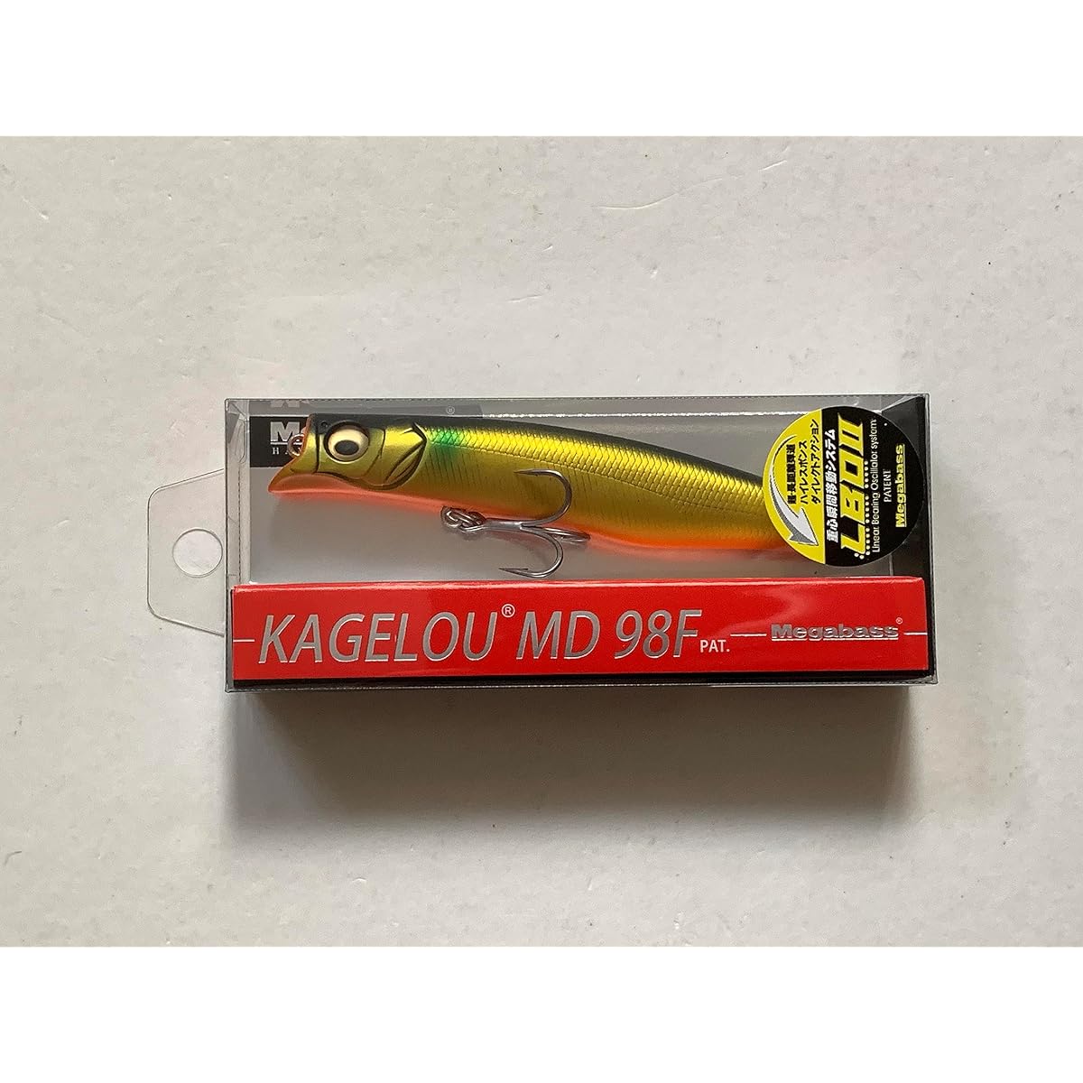 Megabass KAGELOU MD 98F (Special Color) MAT KIN BORA