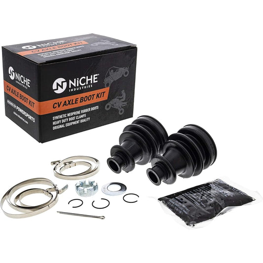 NICHE Front CV Axle Boot Kit for Polaris RZR 800 Ranger 400 Crew 570 500 Replacement 2203440 2203438 3236003