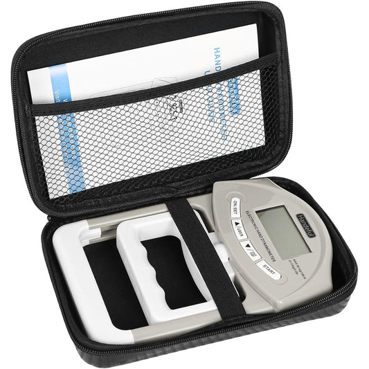 Digital Grip Strength Meter, High Accuracy, Genuine Product, Adjustable Grip Width, 0-90kg, Grip Strength Measurement, Digital Hand Grip Meter, Record Update Function, Registered 19 People, Grip Strength Training, Rehabilitation Equipment, For Muscle Str