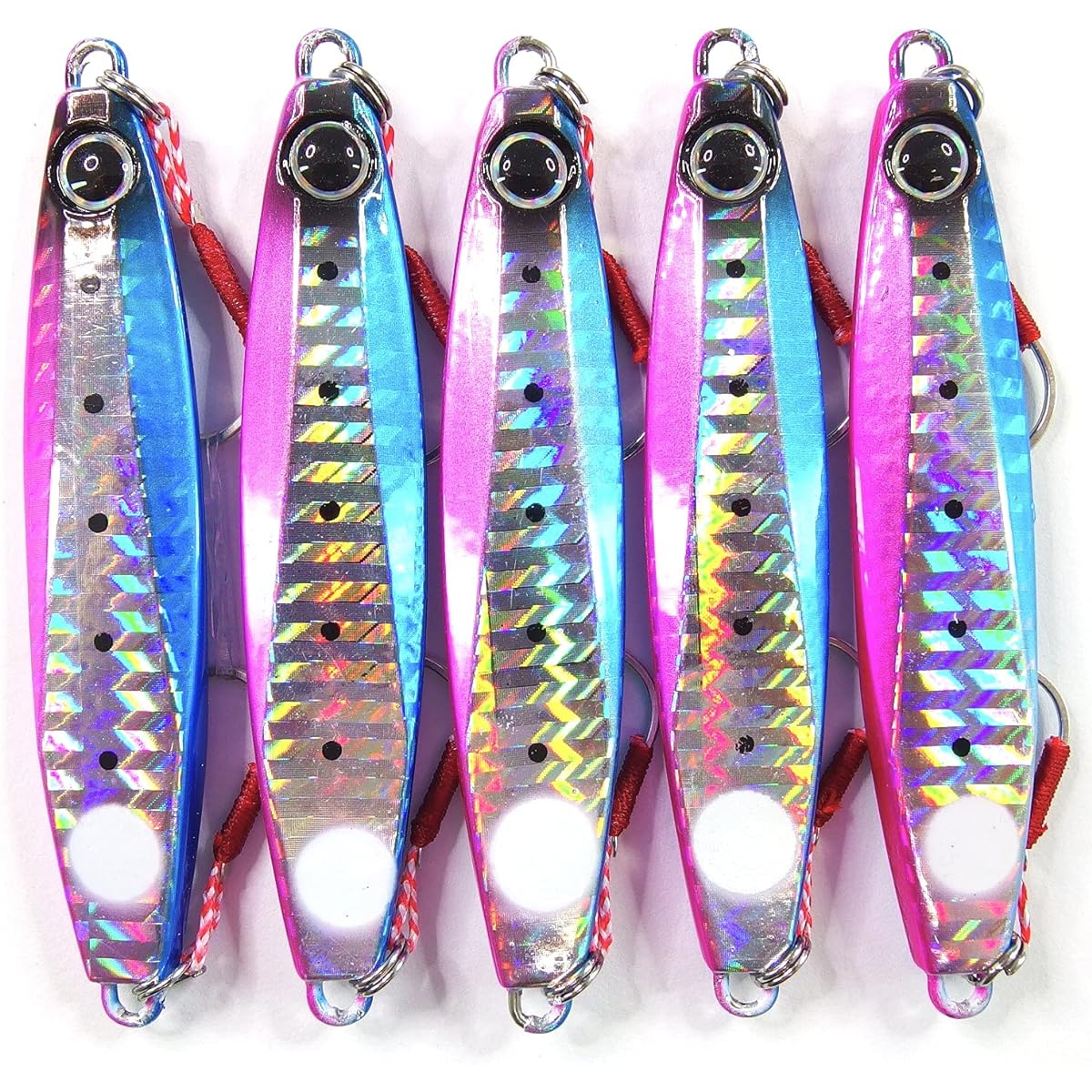 [momo Lure] Momoru Lure KANARAZU Metal Jig 30g 40g Shore Jigging Definitive version of shore jigging Set of 5 for perfect fishing results (40g - Assortment 04)
