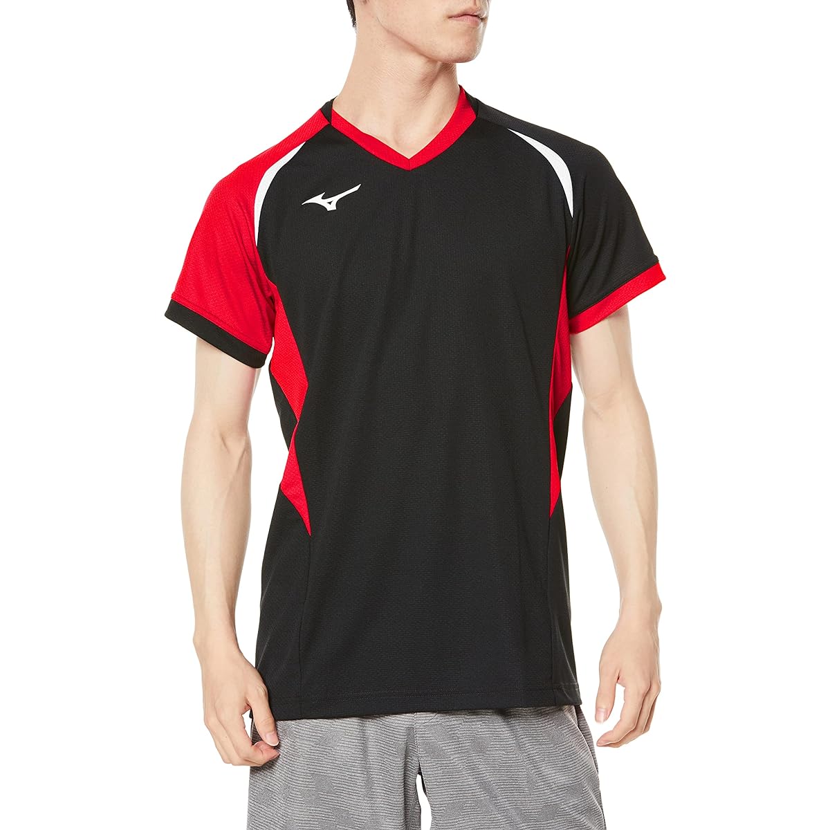 [Mizuno] Volleyball Wear Game Shirt, Short Sleeve, Sweat Absorbent, Quick Drying, Junior Available V2MA2112