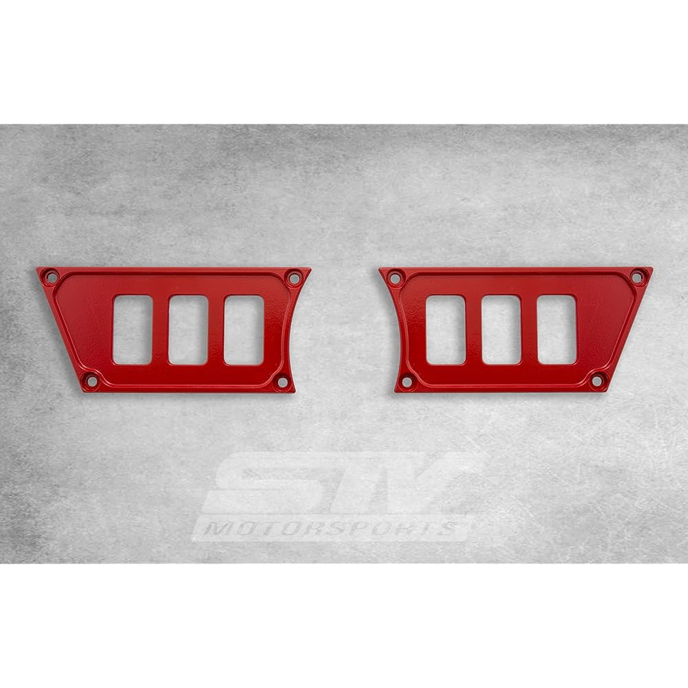 STVMotorsports Custom Alminium Red Dash Panel Polaris RZR XP 4 free locker switch