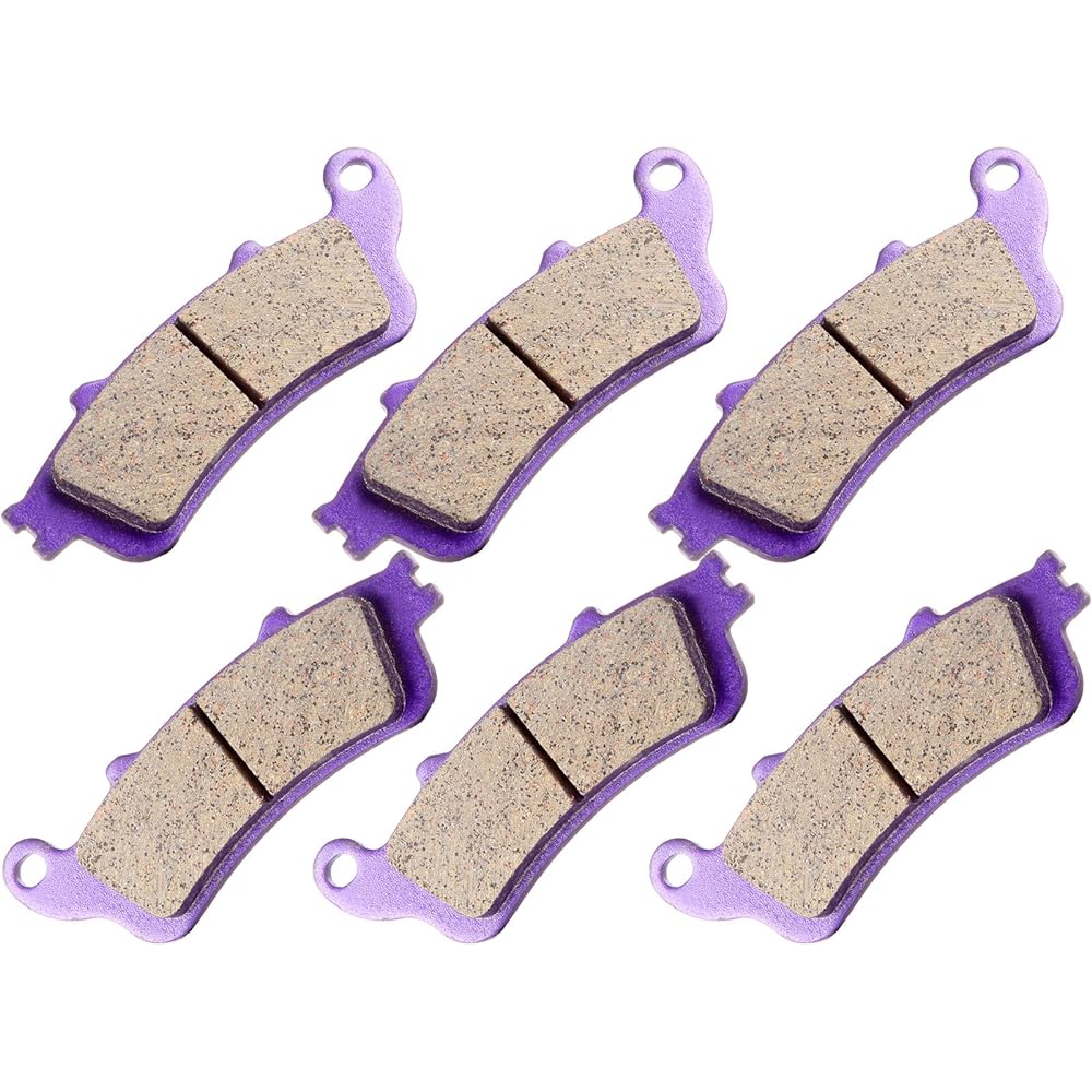 CCIYU Front & Rear Carbon Fiber Brake Pads Motorcycle Motorcycle Replacement Brake Pads for 1996 1997 1998 1999 2000 2001 2002 2003 2004 2005 2006 2007 2008 2009 2010 Honda