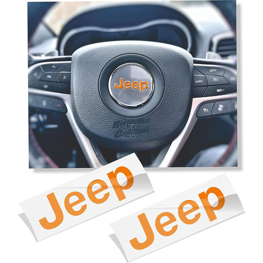 JEEP Steering Wheel Overlay Decal-2015-2017 Jeep RENEGADE 2015-Current Jeep Renegade Orange Jeep-Swo Renegade15: NROR