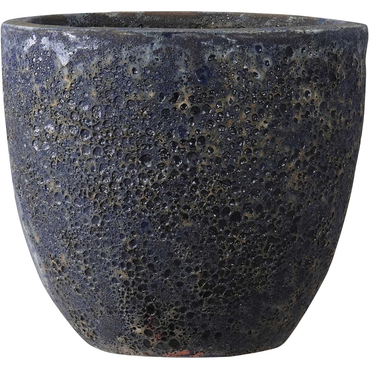 Green Pot Planter Volcano Round Blue 46cm EB-VO4640RB