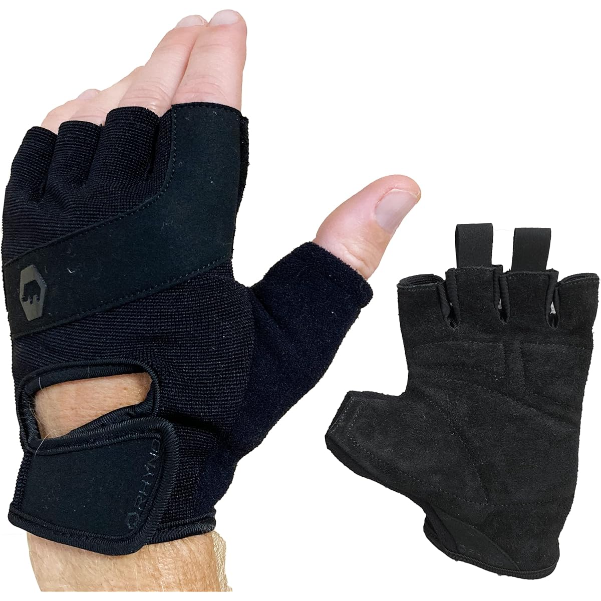 RHYNO Training Gloves Muscle Training Gloves Leather Men's Women's Unisex