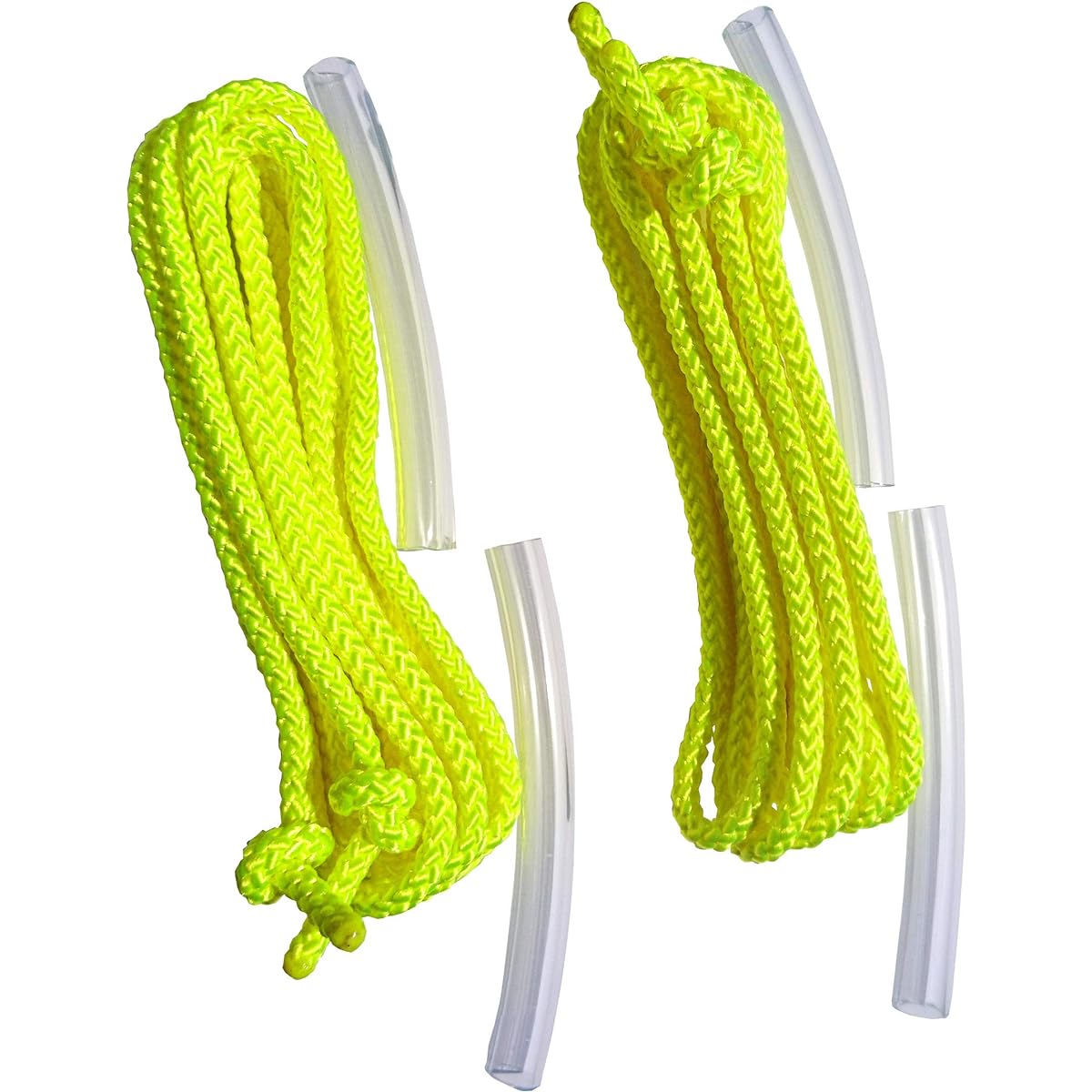 Kokusai Street Jump Rope Performance Double Dutch Singles Rope Fluorescent Yellow Set of 2 J8415